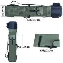 Fishing Rod Carrier Fishing Reel Organizer Pole Storage Bag for Fishing and Traveling,A Gift for Family Father, Daughter and Friends - xanh quân đội - Xem 5