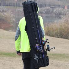 Fishing Rod Carrier Fishing Reel Organizer Pole Storage Bag for Fishing and Traveling,A Gift for Family Father, Daughter and Friends - 黑色 - 查看 9