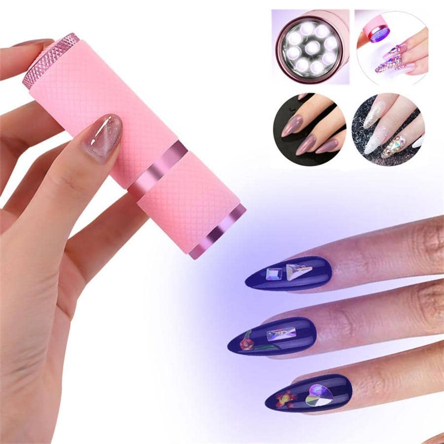 1pc Portable Quick-drying Nail Lamp, Modern Silicone Professional Nail Art Accessory Tool For Home