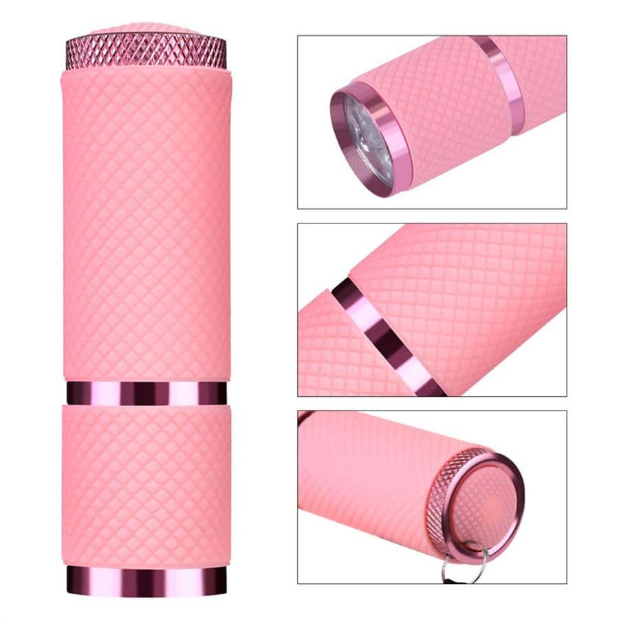 1入組便攜式快乾美甲燈，現代矽膠專業美甲配件工具，適合家用 - 粉色 - 查看 3