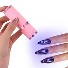 1pc Portable Quick-drying Nail Lamp, Modern Silicone Professional Nail Art Accessory Tool For Home