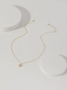 Vòng cổ hình nấm trang trí bằng đá Cubic Zirconia - Vàng - Xem 5