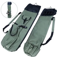 Fishing Rod Carrier Fishing Reel Organizer Pole Storage Bag for Fishing and Traveling,A Gift for Family Father, Daughter and Friends - xanh quân đội - Xem 3