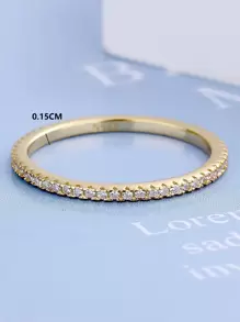 Ring Aus Sterlingsilber Mit Zirkonia-dekor, Hochzeit, Verlobung, Brautschmuck