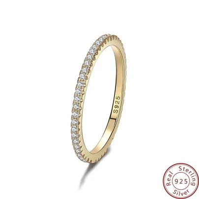 Ring Aus Sterlingsilber Mit Zirkonia-dekor, Hochzeit, Verlobung, Brautschmuck