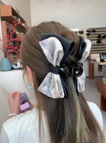 蝴蝶結裝飾髮爪 - 彩色 - 查看 2