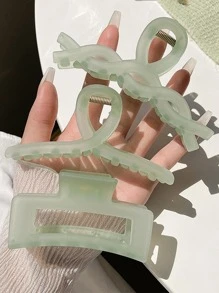 3 piezas Garra de pelo unicolor rectángulo - Verde - Ver 1