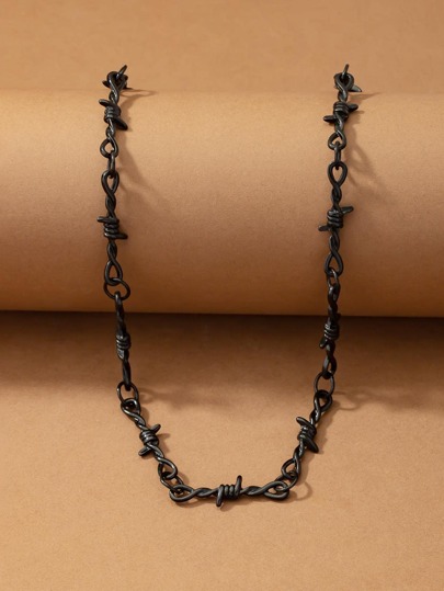 Geometric Decor Chain Necklace