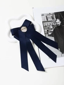 水鑽裝飾領結 - 藏蓝色 - 查看 3