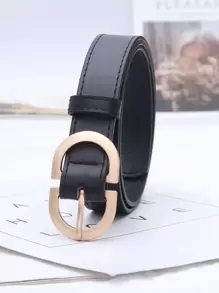 Thắt lưng khóa chữ - màu đen - Xem 2