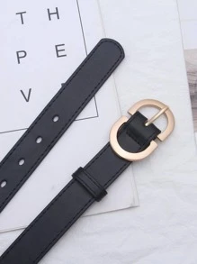 Thắt lưng khóa chữ - màu đen - Xem 3