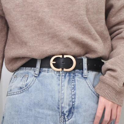 Letter Buckle Belt