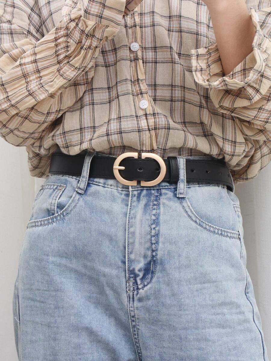 Thắt lưng khóa chữ - màu đen - Xem 1