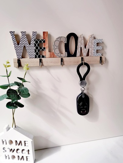 1pc Letter Decor Wall Hook
