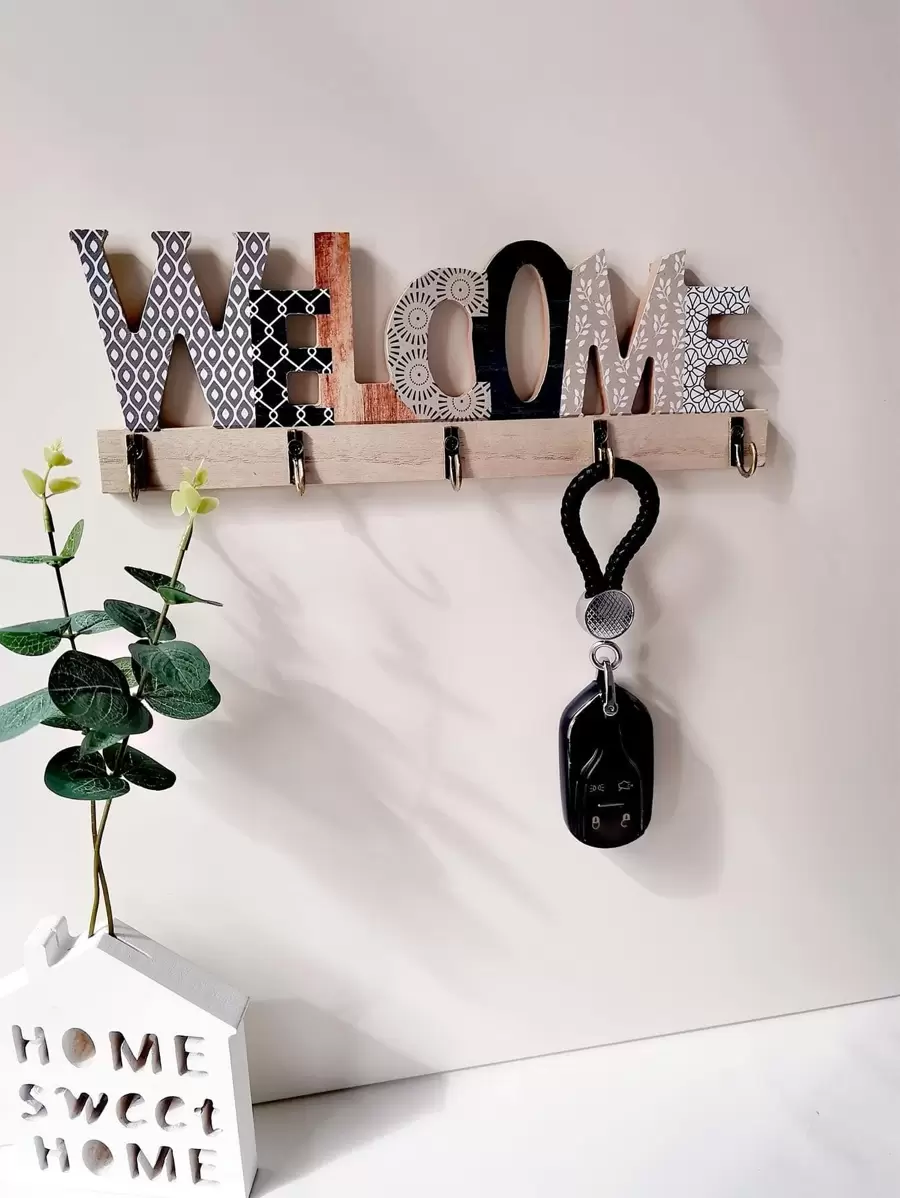 1pc Letter Decor Wall Hook