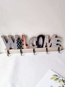 1pc Letter Decor Wall Hook