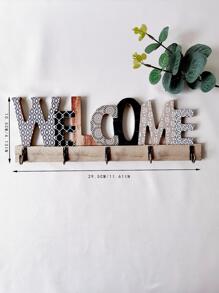 1pc Letter Decor Wall Hook