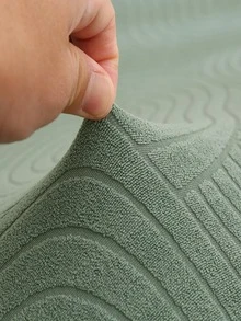 1pc Solid Color Futon Slipcover, Modern Polyester Futon Cover For Living Room - Green - View 3