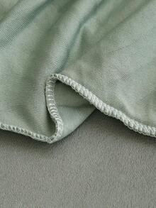 1pc Solid Color Futon Slipcover, Modern Polyester Futon Cover For Living Room - Green - View 4