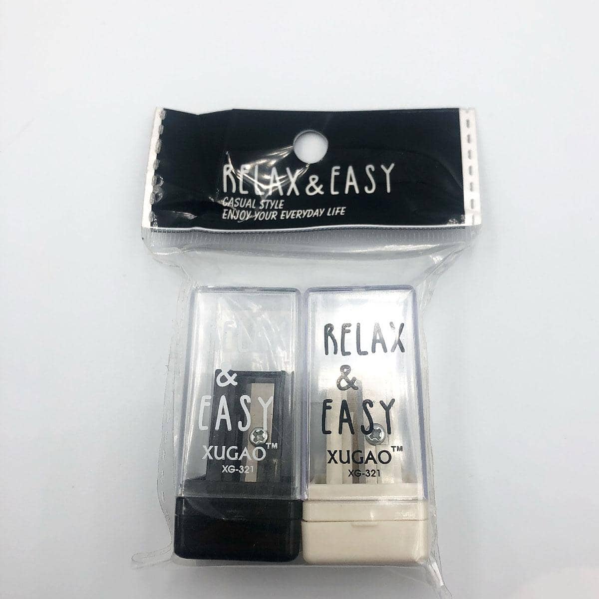 2 Chiếc Đồ Gọt Bút Chì Khẩu Hiệu Đồ Họa, Tối Giản Đa Năng Cơ Bản Trường Học Gọt Bút Chì Cho Học Sinh - Nhiều màu - Xem 1