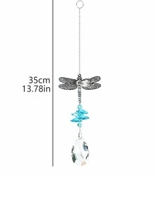 Treo tường trang trí chuồn chuồn 1 cái - Màu xanh nhạt - Xem 3