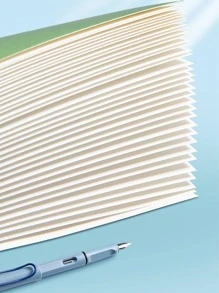 1pc Random Color Notebook, Creative Multi-purpose Journal Notebook For School Student - Baby Blue - View 7