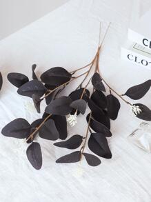 1 件人造桉树茎黑色人造花银元桉树叶植物桉树枝绿植用于花卉婚礼花束花瓶家居办公室装饰插花、情人节、礼物 - 黑色 - 查看 7