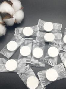 1 set Toalla de cara desechable compresión - Blanco - Ver 4