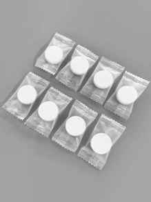 1 set Toalla de cara desechable compresión - Blanco - Ver 3