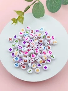 100pcs/set Random Letter Detail DIY Bead - Multicolor - View 4