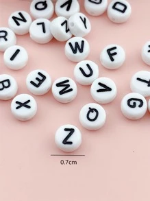 100pcs/set Random Letter Graphic DIY Bead - Multicolor - View 5
