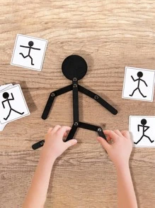 1入組木頭益智玩具 - 黑色 - 查看 1