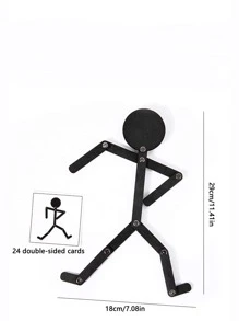 1入組木頭益智玩具 - 黑色 - 查看 7