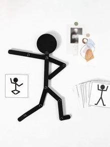 1入組木頭益智玩具 - 黑色 - 查看 4