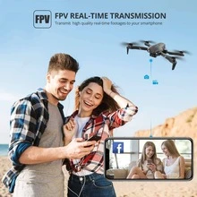 4dv13 Adult Drone, Foldable Mini Remote-controlled Quadcopter With Hd Fpv Camera And Waypoints, Features Headless Mode, Altitude Hold, Gesture Selfie And 3d Flips, Perfect Gift For Beginners - Black - View 2