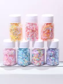 6pcs/set Star & Heart Detail DIY Jewelry Accessory - Multicolor - View 2