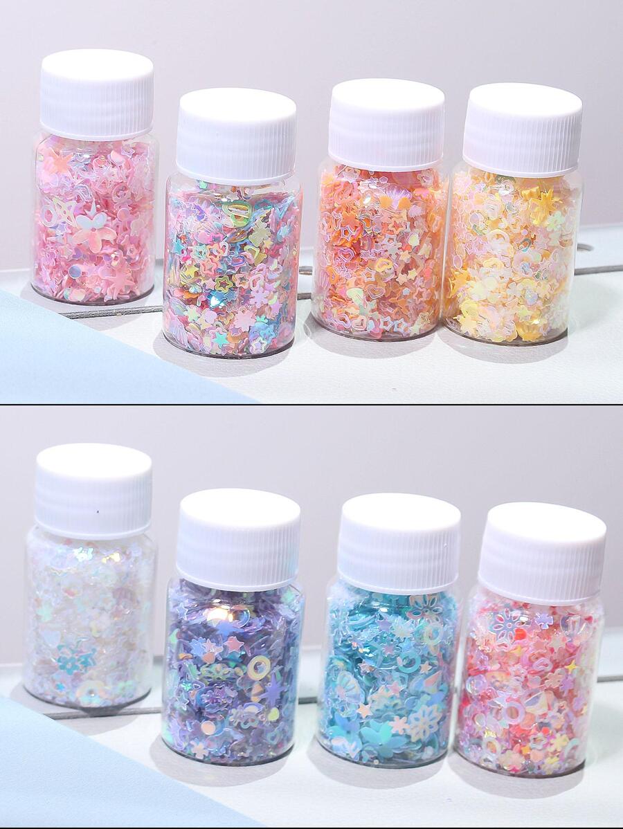 6pcs/set Star & Heart Detail DIY Jewelry Accessory - Multicolor - View 1