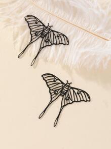 5入組/套蛾設計DIY首飾配件 - 黑色 - 查看 2