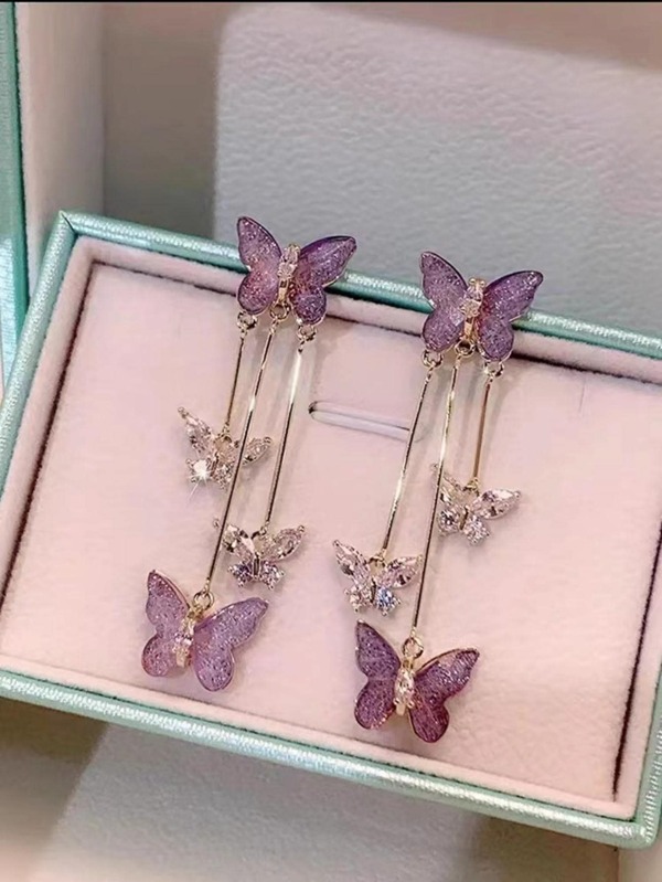 Butterfly Drop Earrings