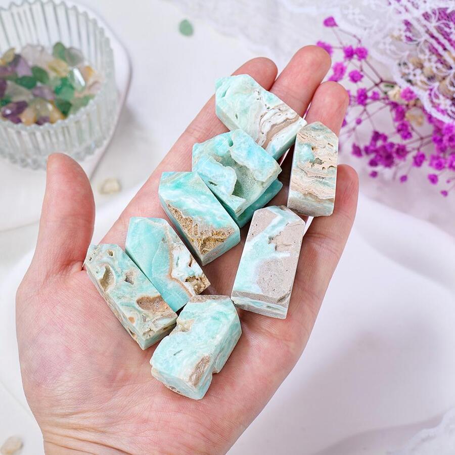 1pc Decorative Pebble - Green - View 1