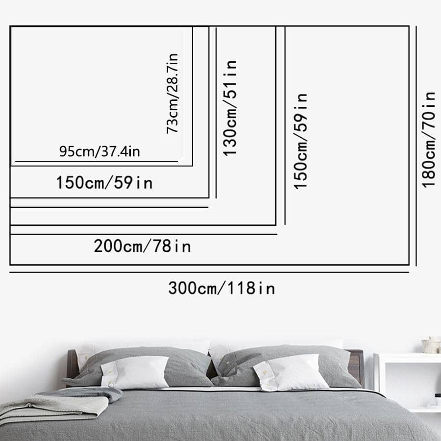 1 pièce Imprimé Forêt Imprimé Créatif Chimique Fibre Multi-Tailles Couverture Murale Pour Domicile Décoration Murale - Multicolore - Voir 5