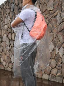 1pc Clear Disposable Raincoat - Clear - View 7