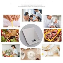 1pc Stainless Steel Electronic Scale, Daily Silver Portable Digital Scale For Kitchen - Silver - View 4