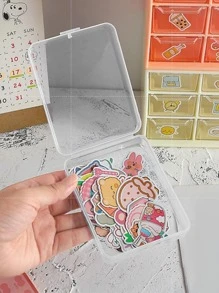 1入組透明文具收納盒