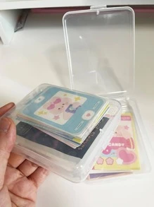 1入組透明文具收納盒