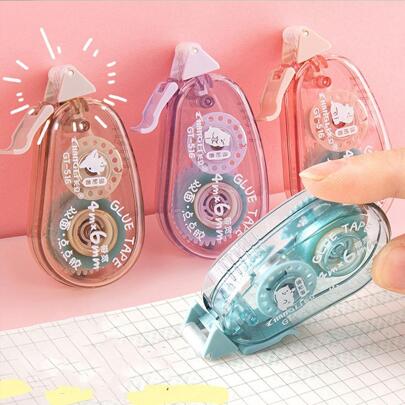 4pcs Cartoon Graphic Glue Tape Back To School