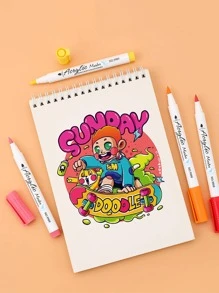 1套字母圖案記號筆 - 彩色 - 查看 7