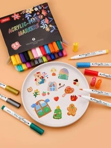 1套字母圖案記號筆 - 彩色 - 查看 2