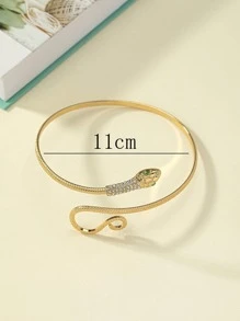 Rhinestone trang trí vòng cổ thiết kế con rắn Cuff - Nhiều màu - Xem 4