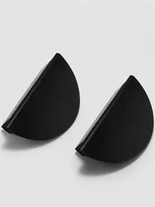 Tay nắm hợp kim nhôm hình bán nguyệt hiện đại cho ngăn kéo, tủ quần áo, cửa tủ, tủ bếp, tủ giày, bàn trang điểm, tay nắm nội thất kiểu Mỹ 1 cái, có ốc vít - màu đen - Xem 1